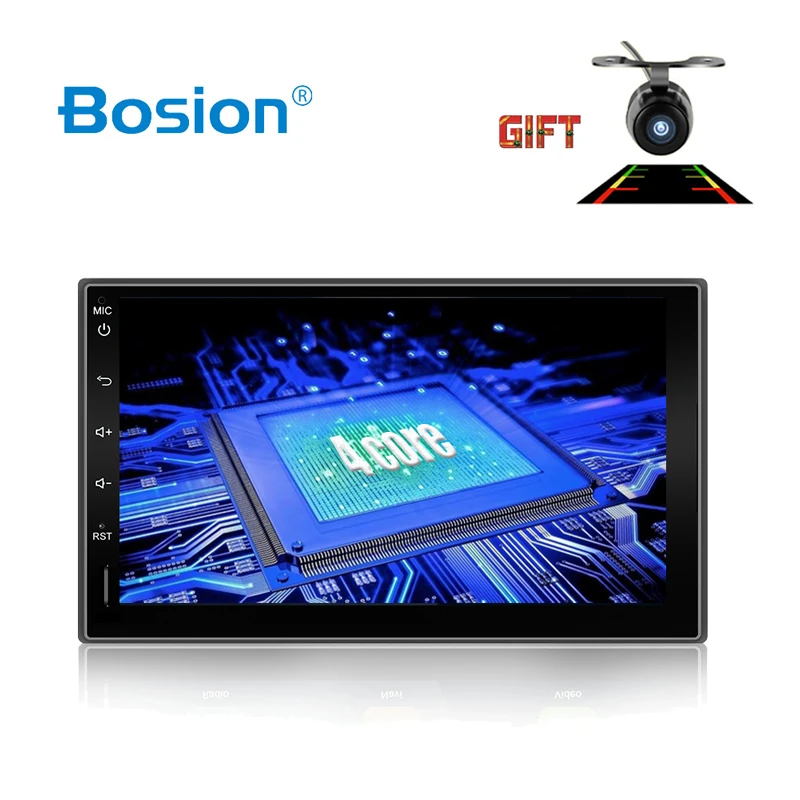 Bosion четырехъядерный 2din Android 10 0 2G RAM 32GB ROM поддержка 4G LTE SIM сети Автомобильный GPS