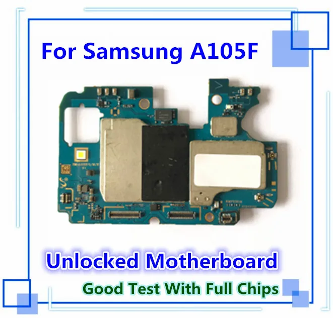 Заводская разблокированная для samsung Galaxy A10 A105F материнская плата официальная Android Установленная панель с чипом оригинальная замена A105F плата