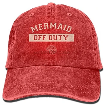 

GqutiyulU Mermaid Off Duty Distressed Adult Cowboy Hat Red
