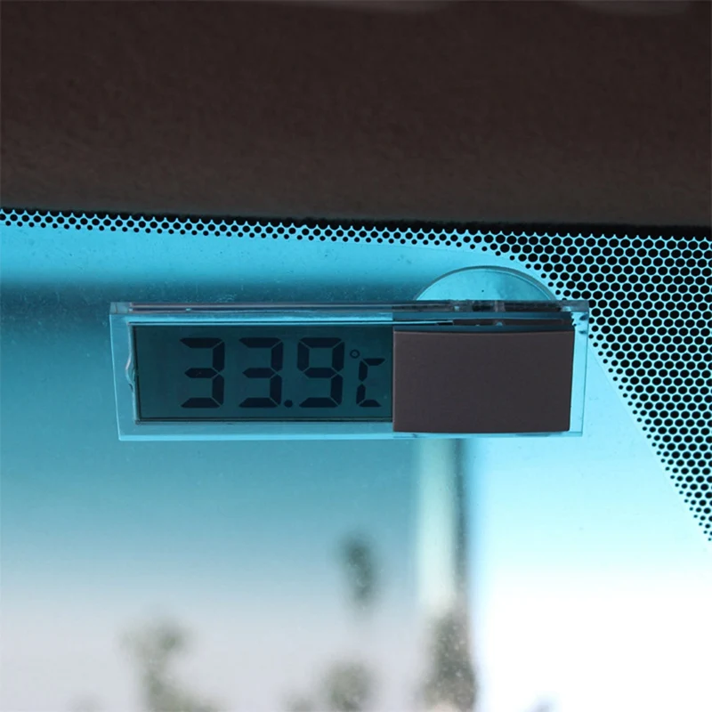 Автоматический ЖК-цифровой измеритель температуры в помещении домашний открытый присоска Автомобильный термометр портативный мини-термометр