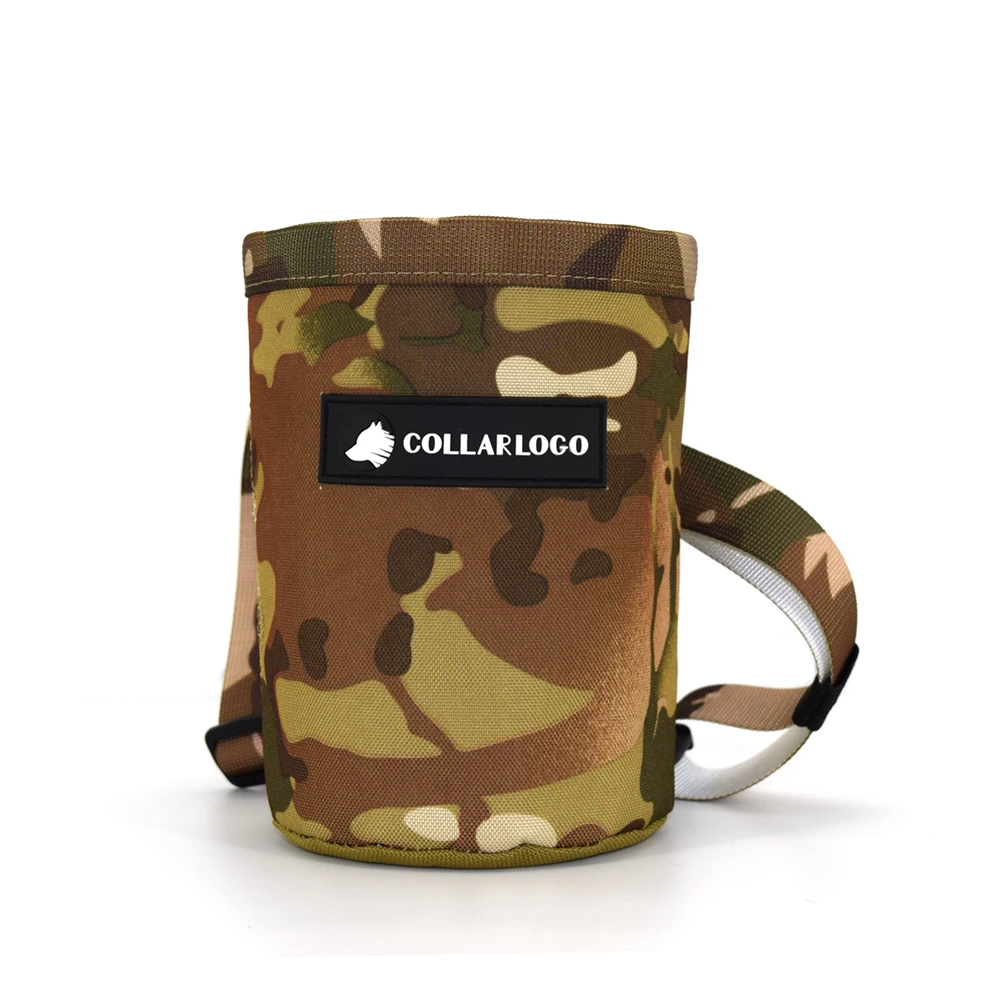 New Design Waterproof Camouflage Oxford Fabric Pet Dog Treat Training Pouch Bag Waist Shoulder Strap For Sport Training Walk