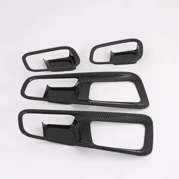 

For Hyundai VENUE 2020 4PCS Carbon Fiber ABS Car Door Interior Handle Bowl Protector Cover Trim Moldings Car Styling