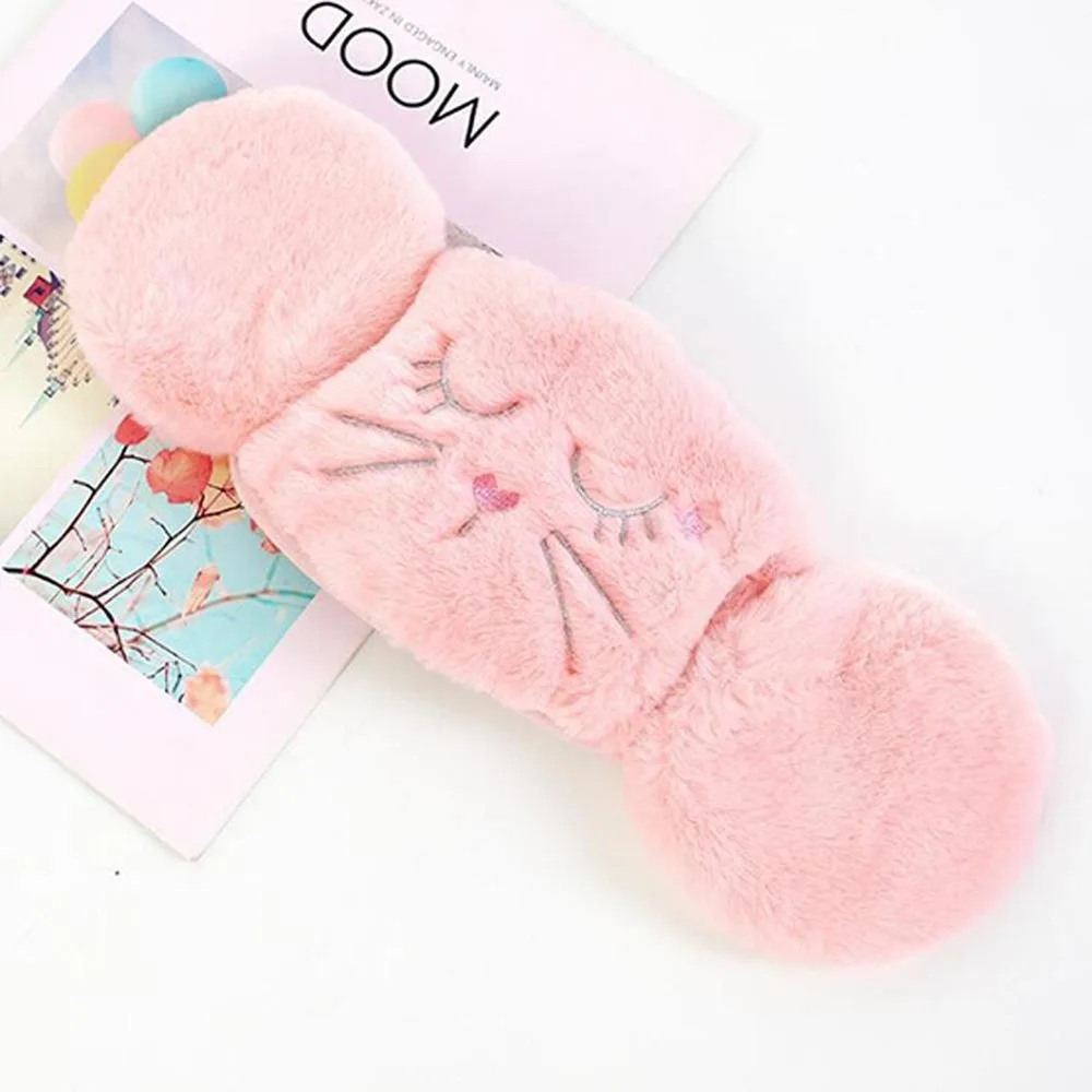 Women 2 in 1 Warm Mask Earmuffs Cartoon Cat Autumn Winter Keep Warm Cold protection Thicken Plush Riding Outdoor Wear warm earmuffs fur earmuffs