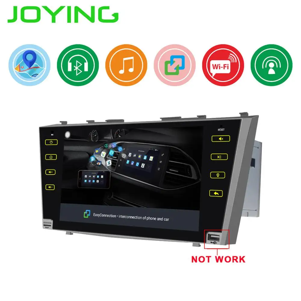 Clearance Car Stereo Quar Core 2 din Android 8.1 Car Radio 9" GPS Navigation For Toyota Camry/Aurion 2007-2011 Car Head Unit Rear Camera 2