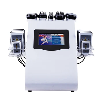

6 In 1 40K Ultrasonic Cavitation Vacuum Radio Frequency Laser 8 Pads Lipo Laser Slimming Machine For Home Use