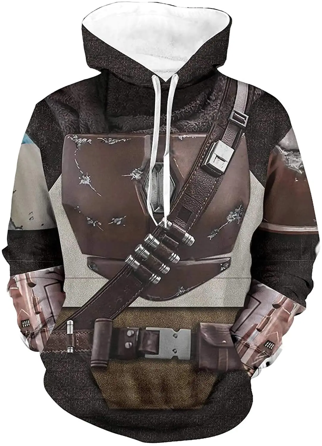 

Adult Mens Toddler Mandalorian Hoodie Star 3D Print Cosplay Pullover Sweatshirt
