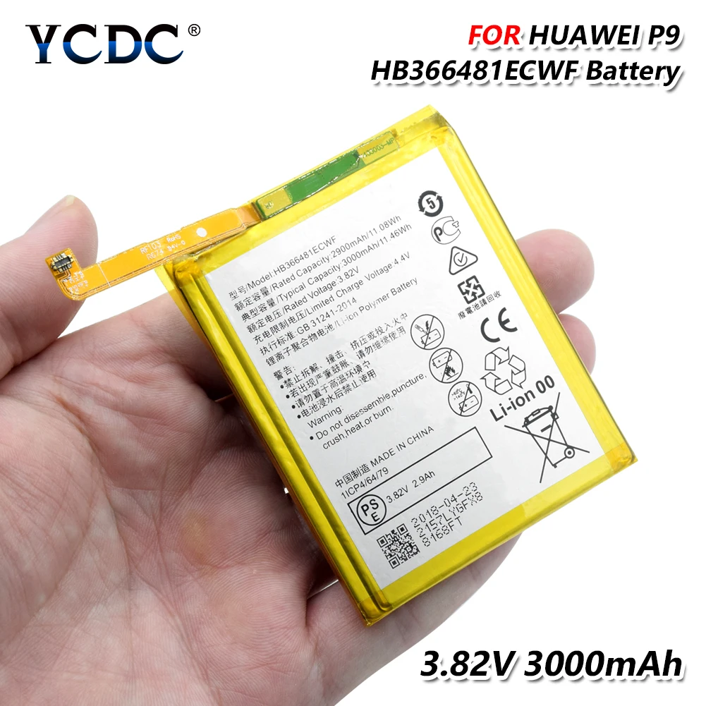 Высококачественная аккумуляторная батарея HB366481ECWF для Huawei P20 Lite Nova 3E Honor 8