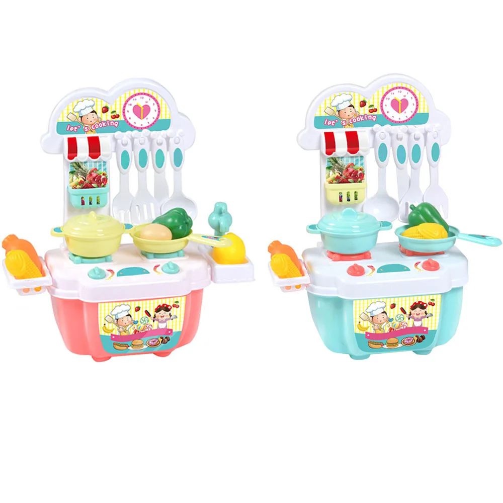 

1 Set Kids Girl Toy Role Play Kitchen furniture Mini Kitchen Cookwar Set House Cook Pretend Chief for Children Girl Toys
