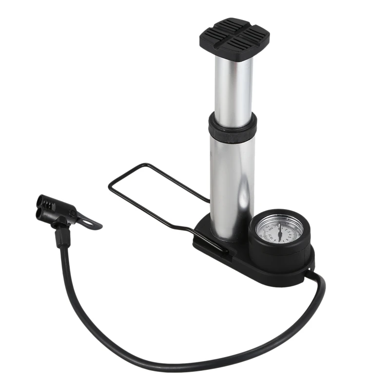 Портативный Ножной активированный напольный насос 140Psi Mtb велосипед воздушный насос с манометром цикл воздушный насос