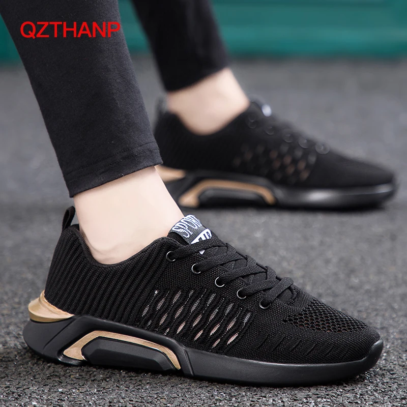 Мужские дышащие туфли на плоской подошве легкие повседневные новый дизайн 2018 |
