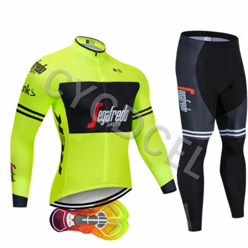 Мужская Спортивная футболка с длинным рукавом для езды на велосипеде, комплекты с нагрудниками, велосипедная одежда для мужчин, быстросохнущая одежда для горного велосипеда, ciclismo hombre - Цвет: NO.9