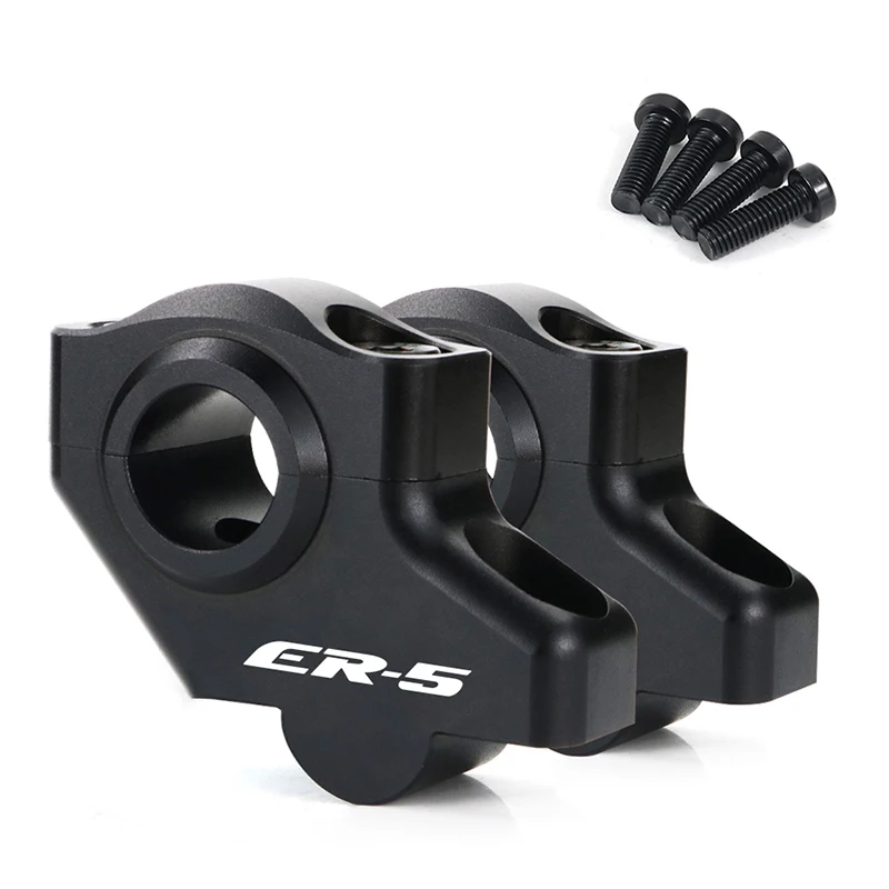Misura Per Kawasaki Er-5 1997-2006 22Mm 7/8 "Riser Manubrio Offset Moto Indietro Spostamento Riser Rialzato Estensione Di Montaggio