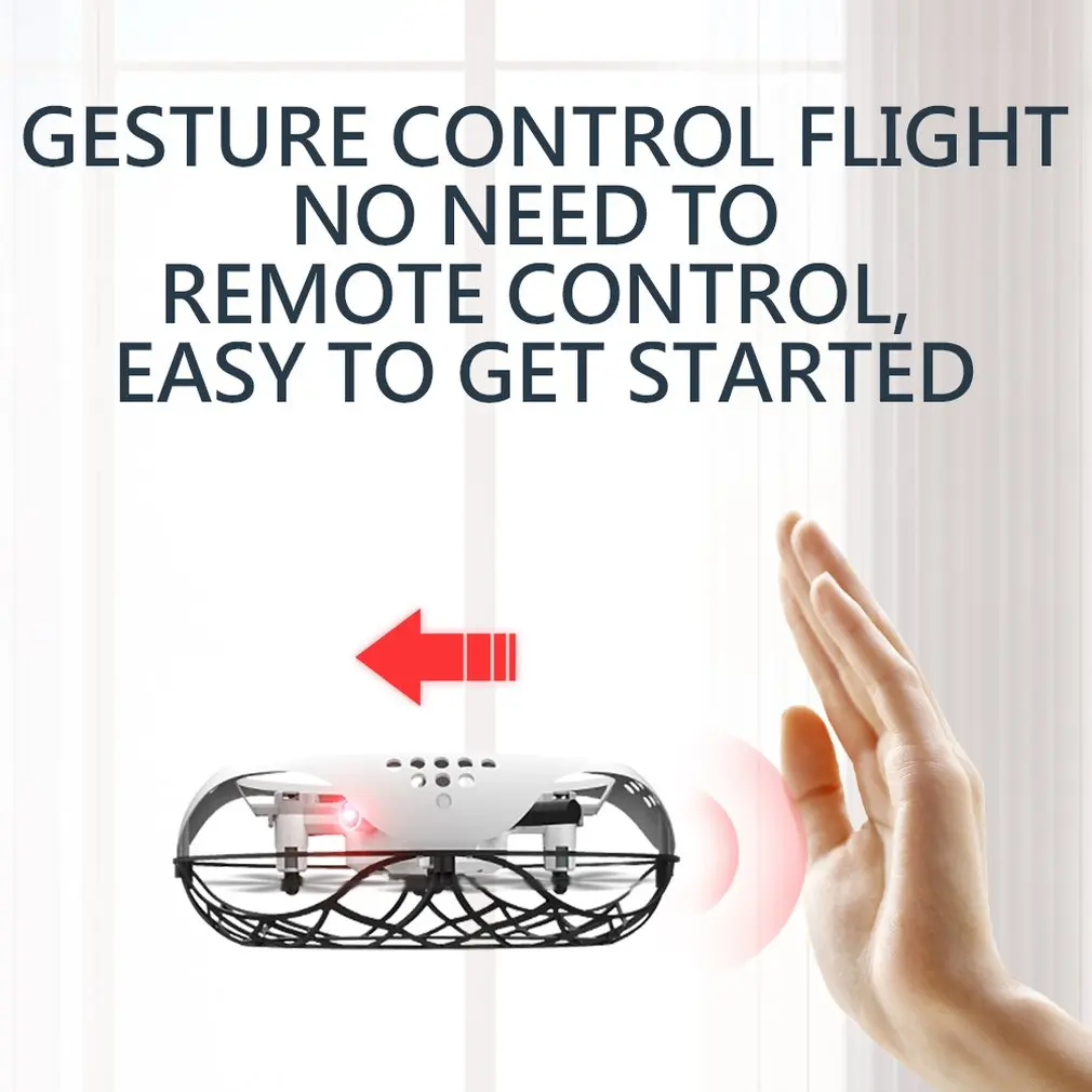Infrared Sensing Control RC Quadcopter Induction Altitude Hold Mini UFO Drone Intelligent Induction Cool LED Aircraft kid gift