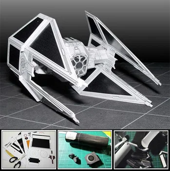

Fighting TIE-Interceptor Airplane 3D Paper Model DIY Handmade Toy