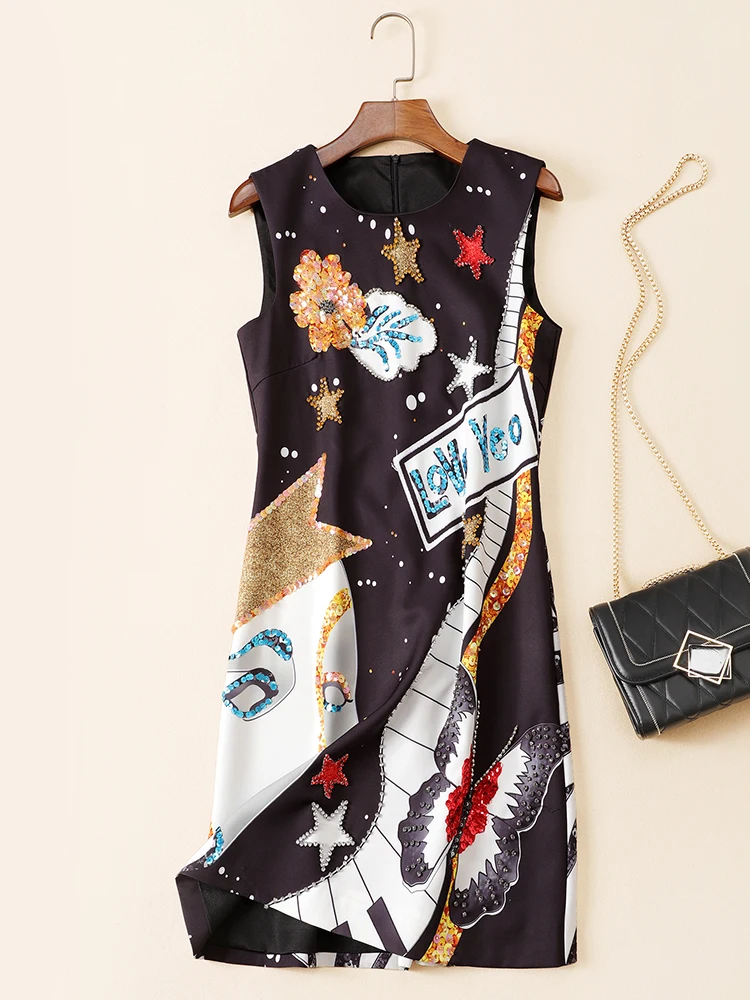 AH10773 High quality New Fashion Women spring Dress Luxury famous Brand European Design party style dress