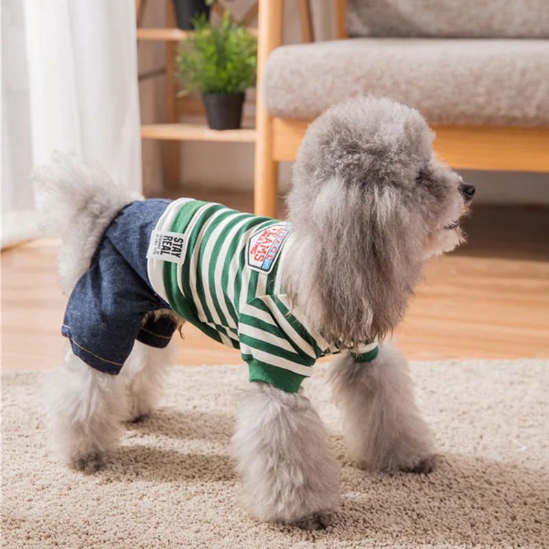Hipidog Новое поступление одежда для домашних животных полосатая теплая одежда для собак Осенняя Прямая поставка