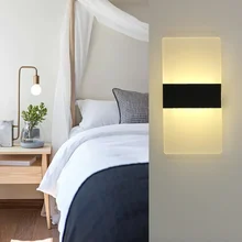 Прикроватный светильник светодиодный настенный светильник простой Ночной светильник для гостиной Балконный проходной настенный светильник настенное бра для коридора лампа