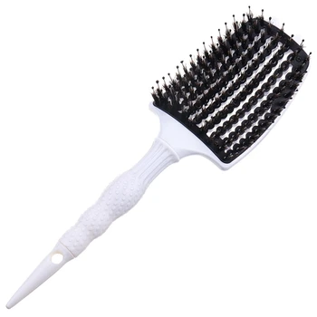 

White Perfect Salon Professional Vent Hair Brush Anti-Static Scalp Massage Comb