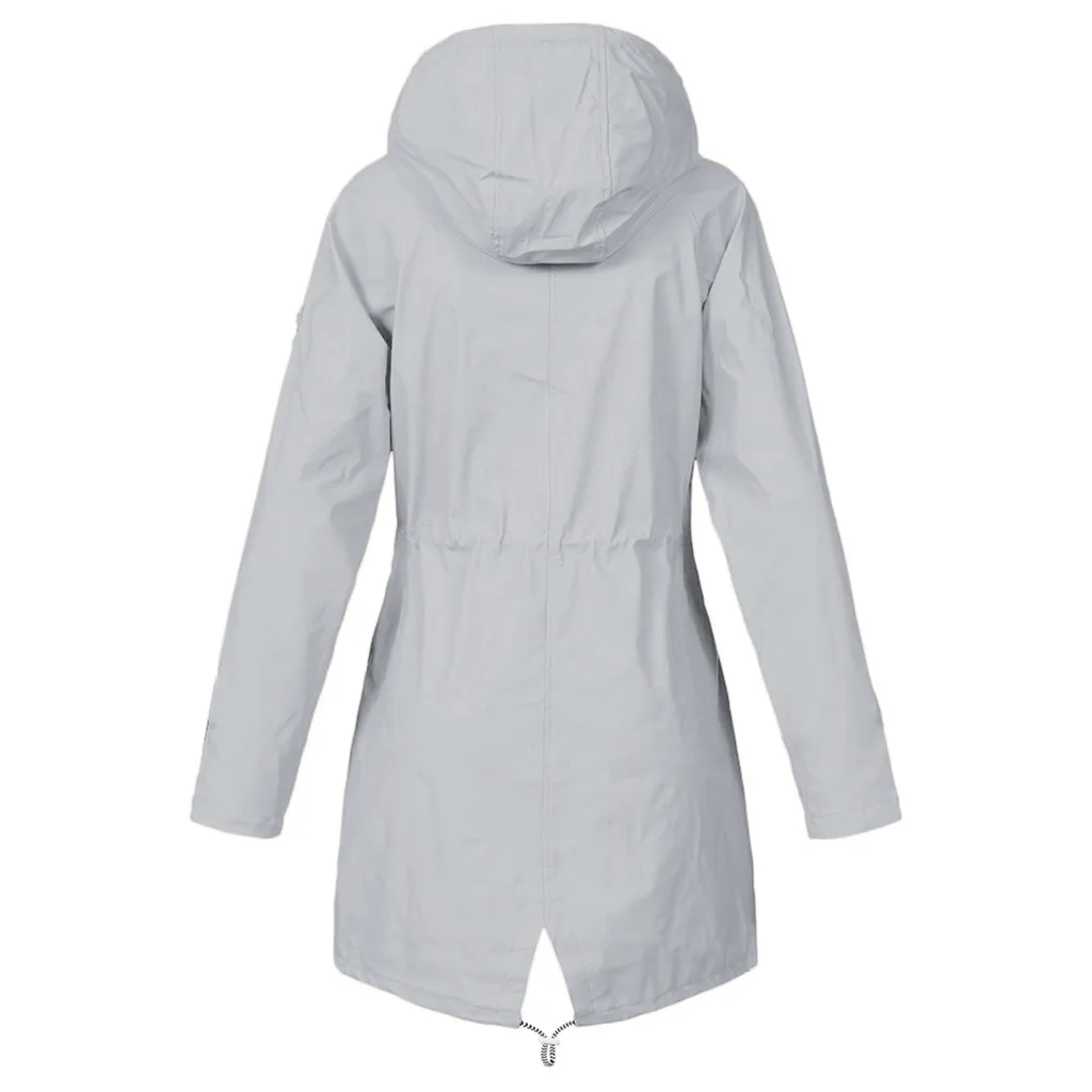 Женская куртка с капюшоном, водонепроницаемая, переходная куртка, пальто, уличная походная одежда, легкий плащ, женский плащ, 5XL 19Ag