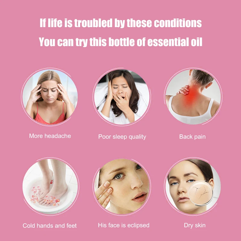 10ml Rose Essential Oil Sleeping Aid Body Massage Essential Oil Soothing Repair Skin Essence Relieve Stress Oil Skin Care