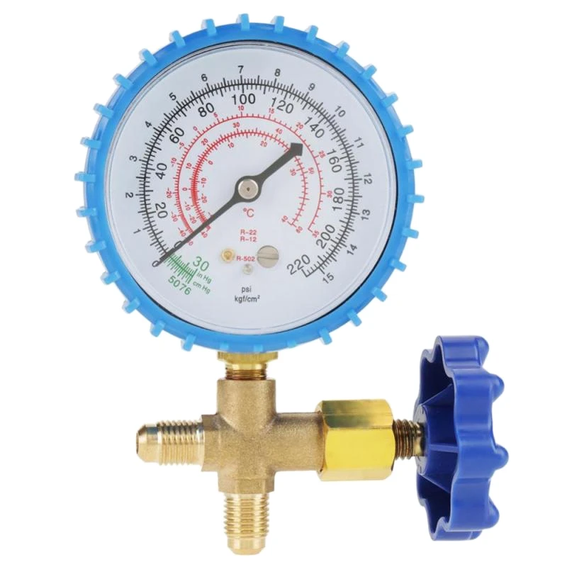

220Psi Air Conditioning Refrigerant Recharge Pressure Gauge Manometer