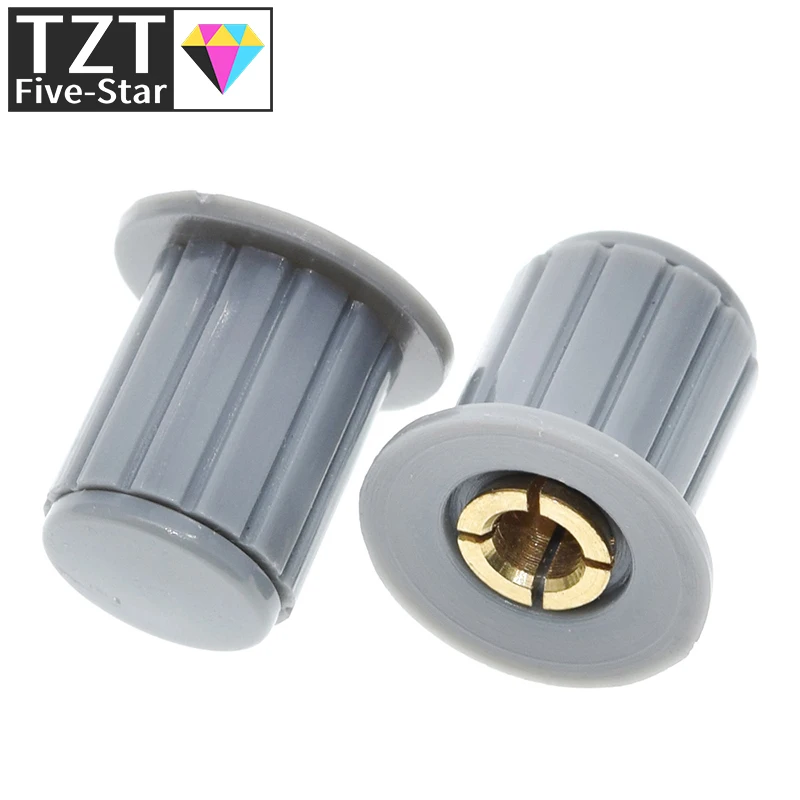 Die schwarze Knopfkappe WXD3-13 von TZT, 5/10 Stück, ist geeignet für hochwertige WXD3-13-2W-Drehpotentiometerknöpfe. – Detail 5