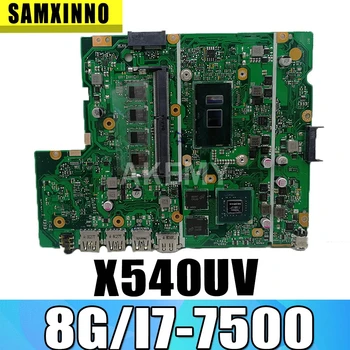 شراءX540UB اللوحة الأم للكمبيوتر المحمول ASUS X540UB X540UV X540UBR اللوحة الرئيسية الأصلية 8 جيجابايت-رام I7-7500U (V2G) 90NB0HE0-R00040