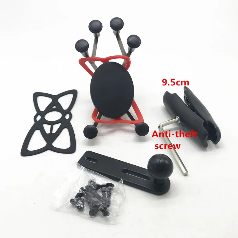 Anti-theft arm kit X-Grip Phone Holder For SUZUKI AN 650 Burgman AN650 2004- Motorcycle Accessories GPS Navigation Mount Bracket - Цвет: Anti-theft arm kit