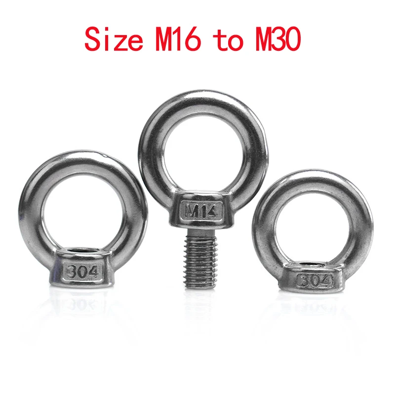 Big Size M12/ M14/ M16/ M18/ M20/M24/M30 Eyebolt Round Lifting Eye Bolt