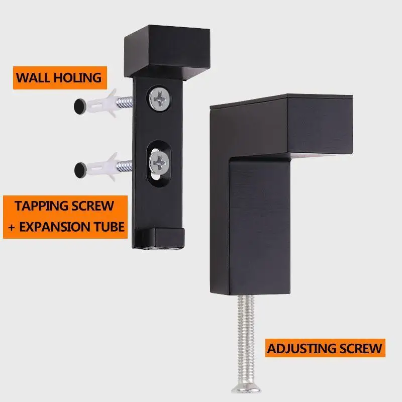 1PCS Glass Clamp Zinc Alloy Adjustable F-type Glass Clip Compartment Board Shelf Holder Support Brackets Clamp For Shelves