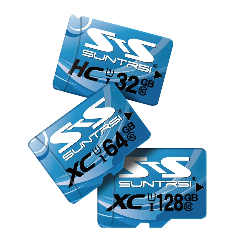 Suntrsi Micro SD карта 16 ГБ 32 ГБ класс 10 TF карта реальная емкость 64 Гб карта памяти Высокоскоростная Microsd карта для смартфонов