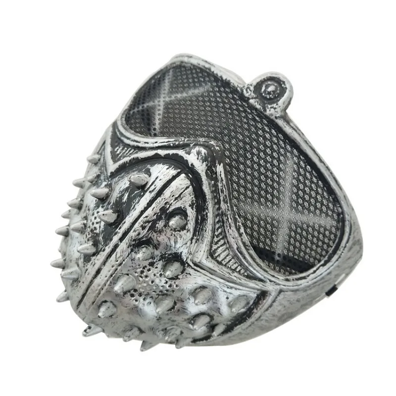 

Halloween Mysterious Stage Mask With Rivets Cool Street Style For Man Black Gold Party Face Plastic Masks Accessories
