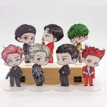 

KPOP EXO Obsession Mini Acrylic Standee Figure Baekhyun Sehun Cartoon Desktop Action Toy