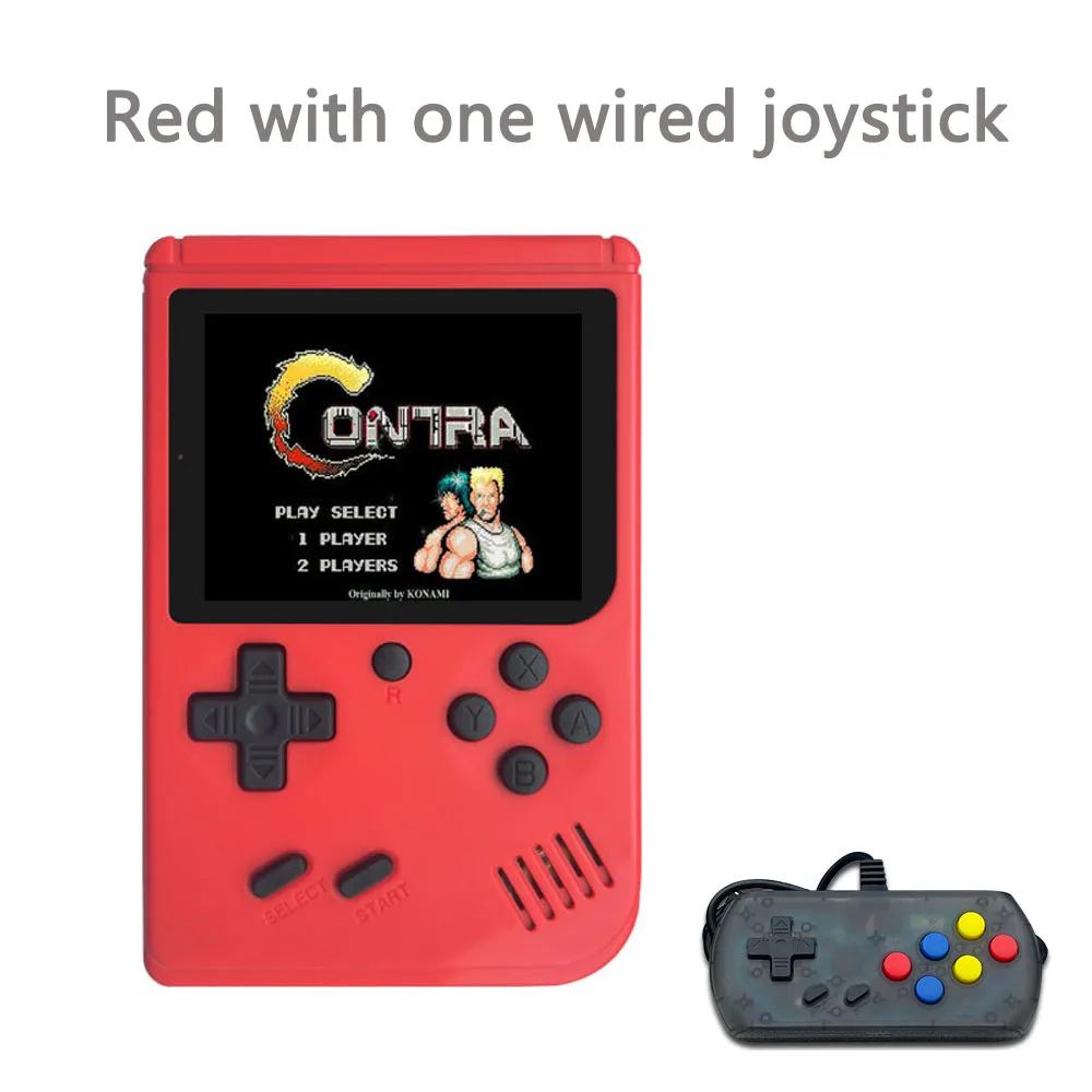 Red and joystick Видеоигра Ретро консоль 8 бит ретро мини карманный портативный игровой плеер встроенный 168 классические игры лучший подарок для ребенка Ностальгический - Цвет: Red and joystick