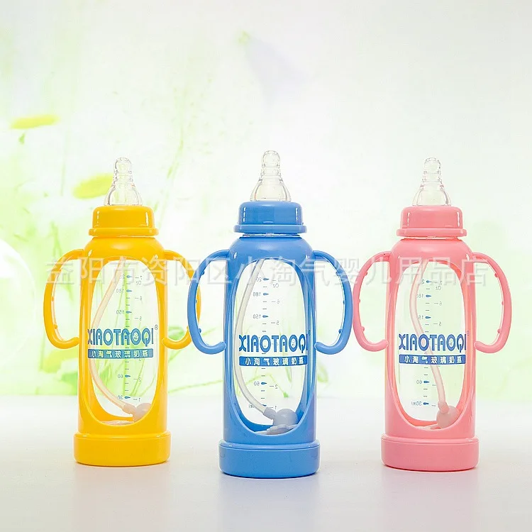 

Small Naughty against Flatulence Heat Resistant Standard Caliber Feeding Bottle Borosilicate Crystal Diamond Glass Feeding Bottl