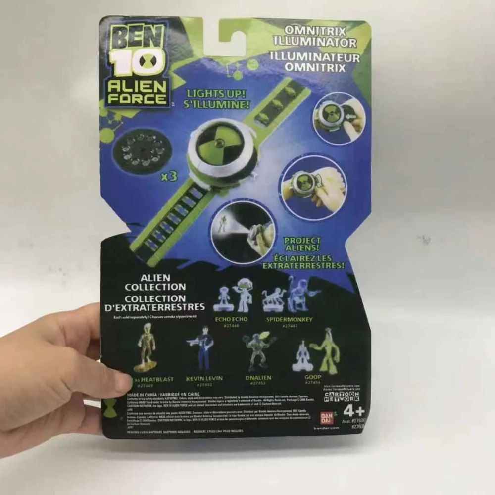 Япония Бен 10 Ultimate Omnitrix часы стиль проецирующие часы BAN DAI натуральная Ben10 часы игрушка Рождественский подарок для детей