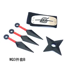  Anime Ninja Cosplay Weapon bitter no hand sword guard forehead animation COS set surrounding ninja toys 