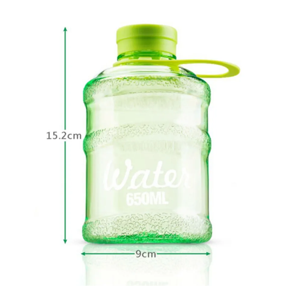 Creative Mini Bucket Water Bottle Barreled Water Dispenser Bottles Readily Creative Bucket Traveling Sports Plastic Cute Kettle  (7)