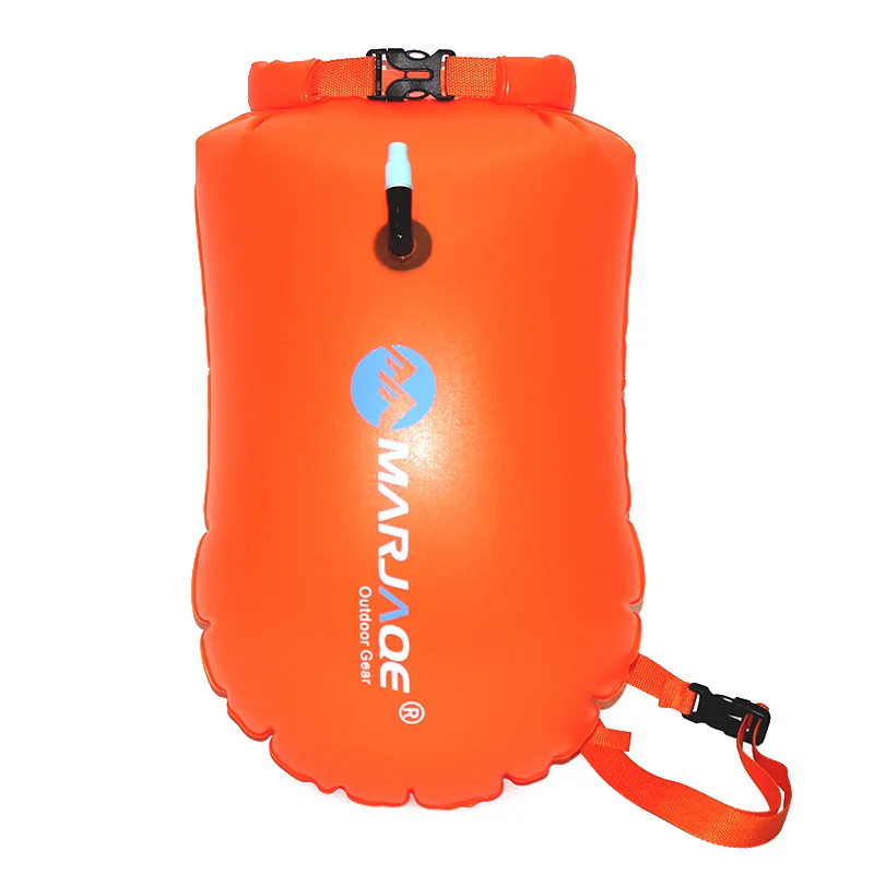 Надувная Флотационная сумка спасательный буй Водонепроницаемый Сухой Дрифт сумка спасательный рюкзак для плавания рюкзак Видимый буй поплавок воздушные сумки - Цвет: Fluorescent orange