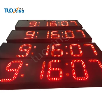 Cheap 8 Inch Large Remote Led Display Sports Timer Controller Countdown Timer Led Race Timing Clock Timer