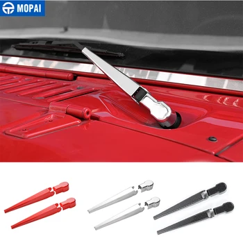 

MOPAI ABS Car Exterior Front Window Windshield Wiper Arm Blade Decoration Cover Kit for Jeep Wrangler 2007 Up Car Styling