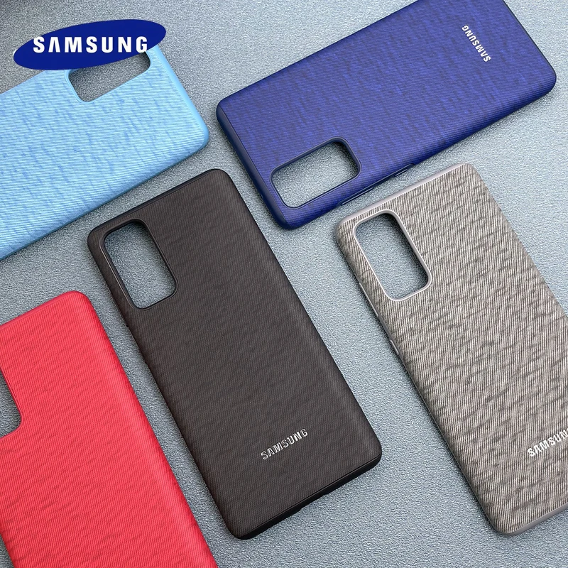 Матовый чехол для Samsung Galaxy S20 FE деловая ткань телефона S20FE анти-пот холщовый с
