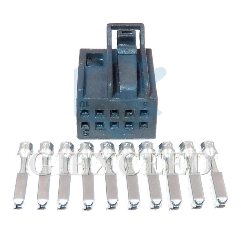 

2 Sets 10 Pin Car Unsealed Cable Socket 0.6 Series 3-929171-1 Auto Wiring Terminal Plug 0015451473 Miniature Wire Connector