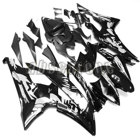 Полный обтекатели для Yamaha YZF-600 R6 2008- YZF-600 R6 2009 2010 2011 2012 2013 впрыскивание, АБС-пластик черный, белый цвет