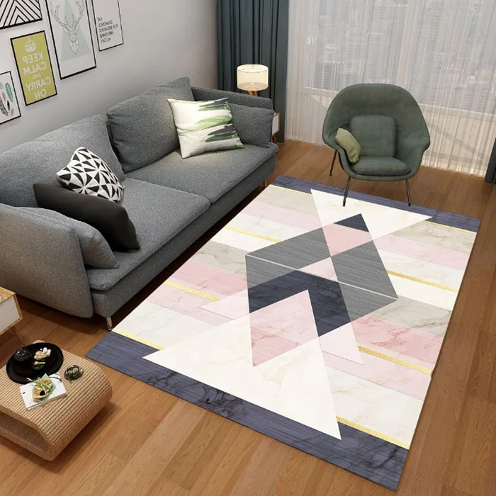 3D печать ковер креативный узор коврики для гостиной скандинавский минималистичный коврики на пол для спальни украшения Нескользящие коврики - Цвет: Pattern 11