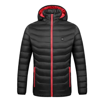 

2020 Winter Women's Men's Jacket Casual Outerwear Smart USB Abdominal Back Electric Heating Warm Cotton Jacket casaco masculino