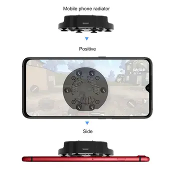 

New ABS Material Mobile Phone Cooler Fan Holder Gamepad Mute Radiator Portable Black Color Heat Sink Stand For Smartphone Tablet