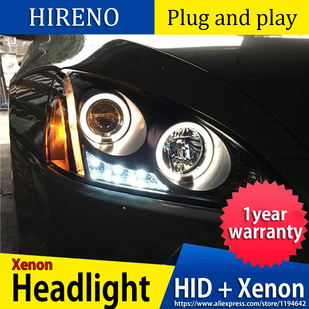 Автомобильный головной светильник s головной светильник для Honda Accord головной светильник 2003-2007 года светодиодный головной светильник DRL HID Xenon bi xenon объектив передний светильник