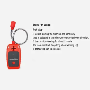 

Gas Detector Alarm, Portable Natural Gas Tester Detector/Combustible Propane Methane Gas Sensorr, Combustible Gas Sniffer