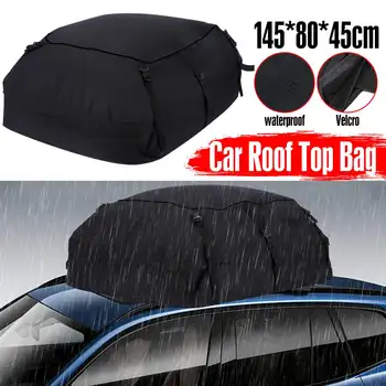

145x80x45cm Universal Waterproof Car Roof Top Rack Carrier Cargo Bag Luggage Storage Bag Travel SUV Van for Cars
